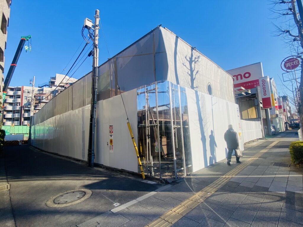 ABS跡に新築マンション建設中