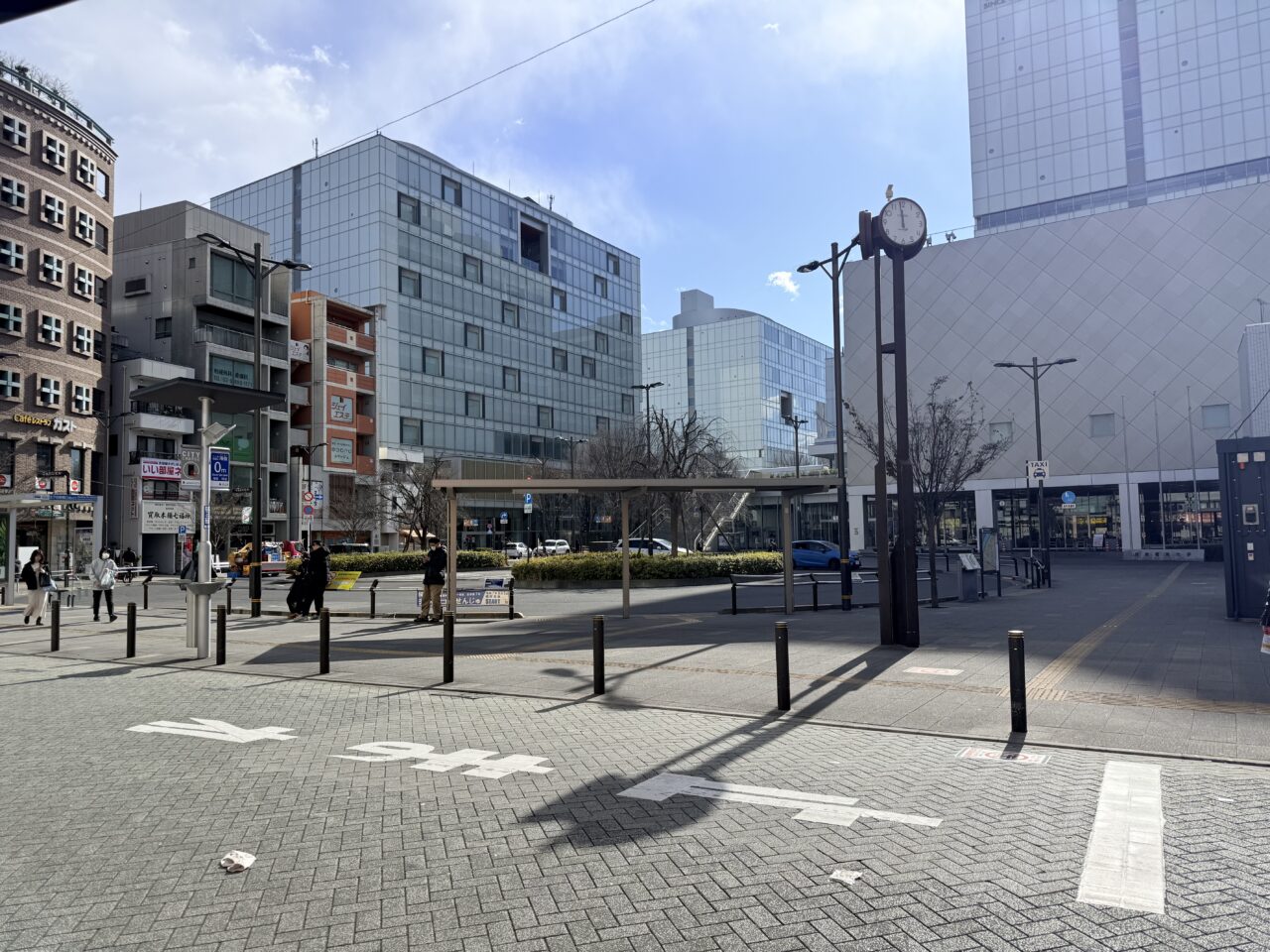 北千住東口のロータリー