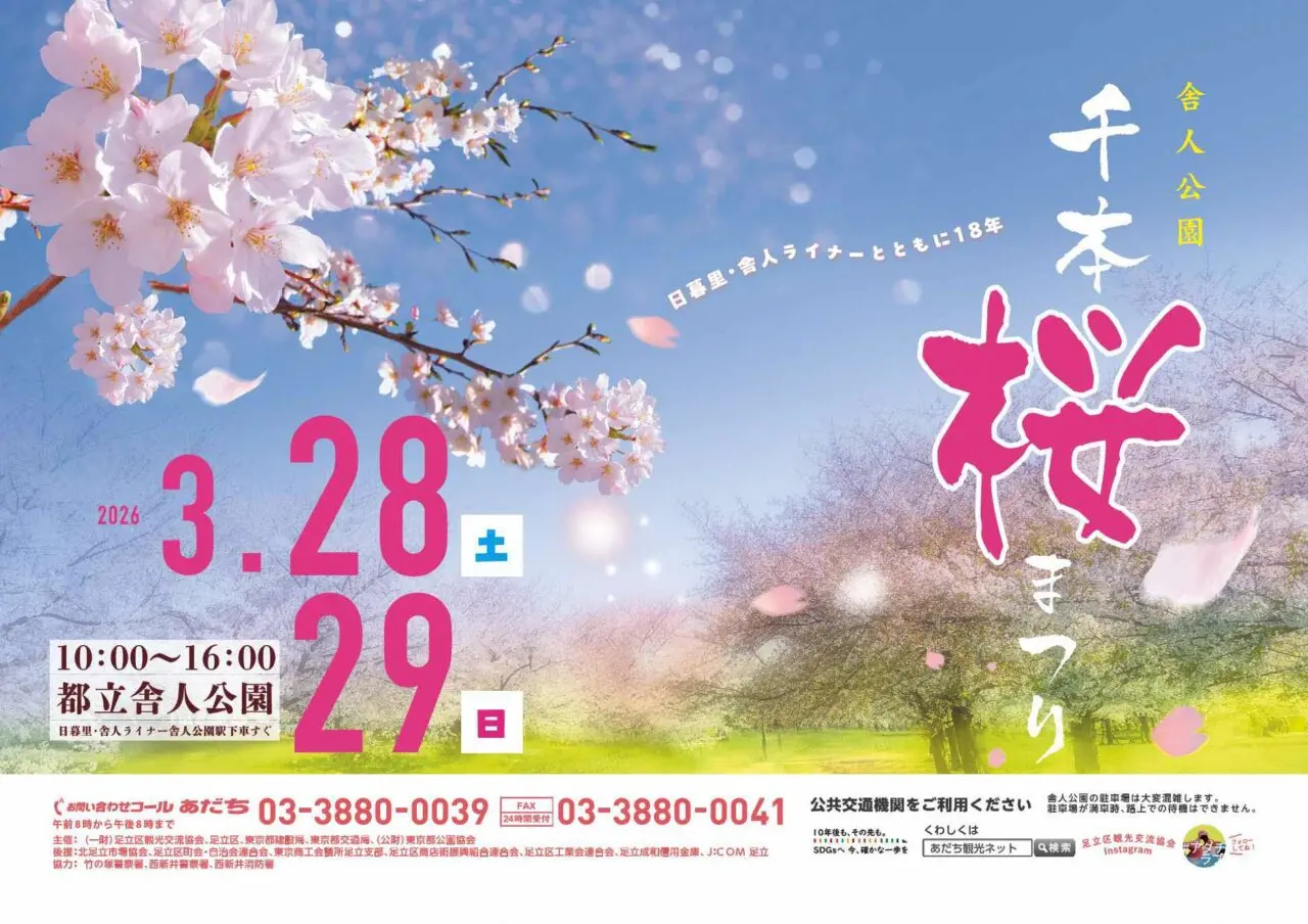 舎人公園千本桜まつり