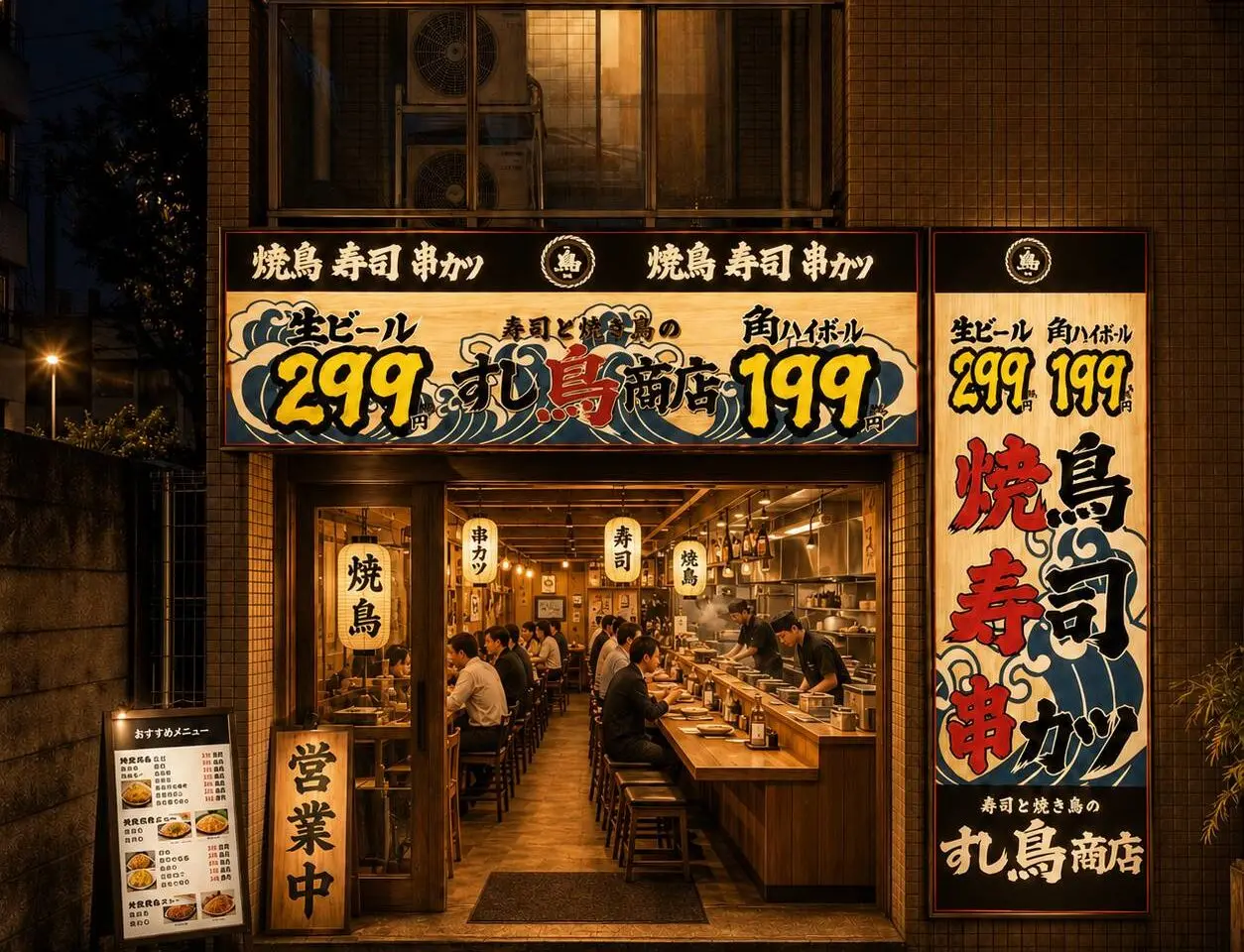 寿司と焼き鳥の すし鳥商店 北千住店